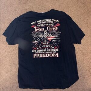 Black Faith and Patriotic Men's T-Shirt